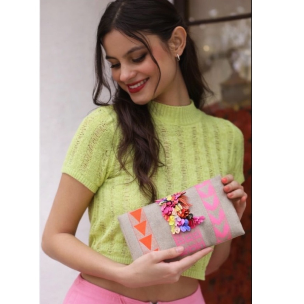 NWT Simitri Desert Piñata Clutch Convertible Bag in Multicolor
